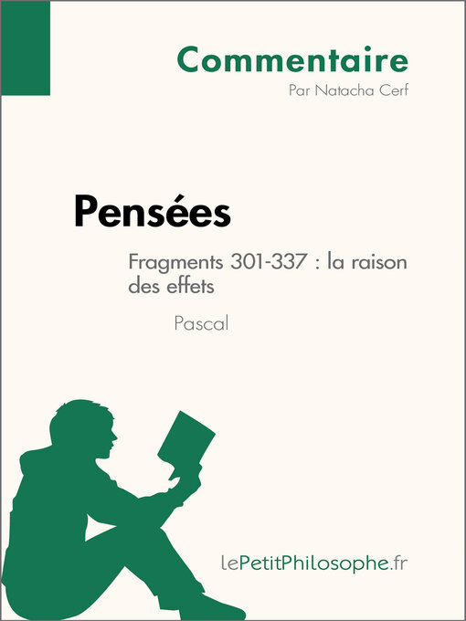 Title details for Pensées de Pascal--Fragments 301-337 by Natacha Cerf - Available